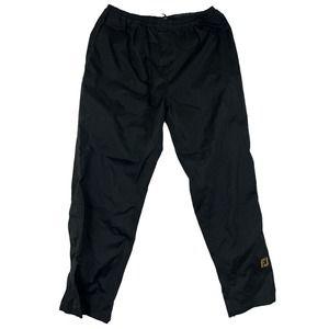 Dryjoys By‎ Footjoy Men Black Windbreaker Straight Leg Ankle Zip Pants Sz L
